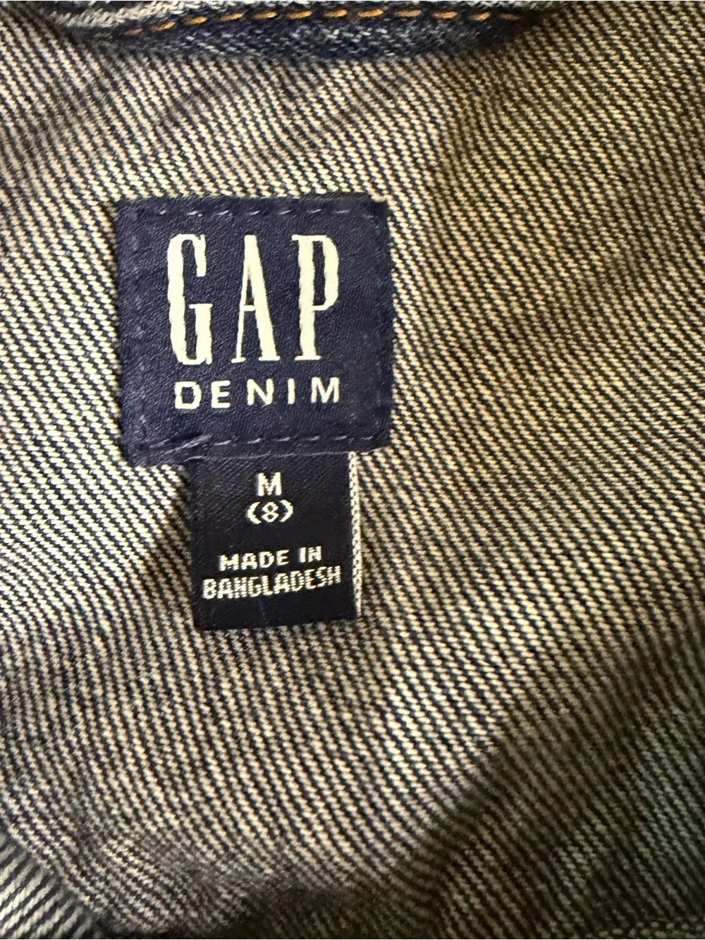 GAP Denim Trucker‎ Jacket Youth Size M (8) Medium Wash Button Front